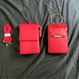 Elegant Red Women's Bag Set NWOT